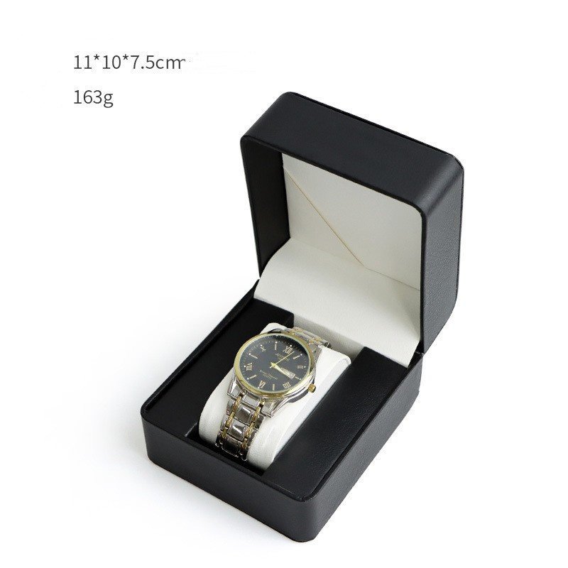 Watch Box PU Leather Storage Boxes Wristwatch Display Holder Organizer Jewelry Bracelet Gift Case with Pillow