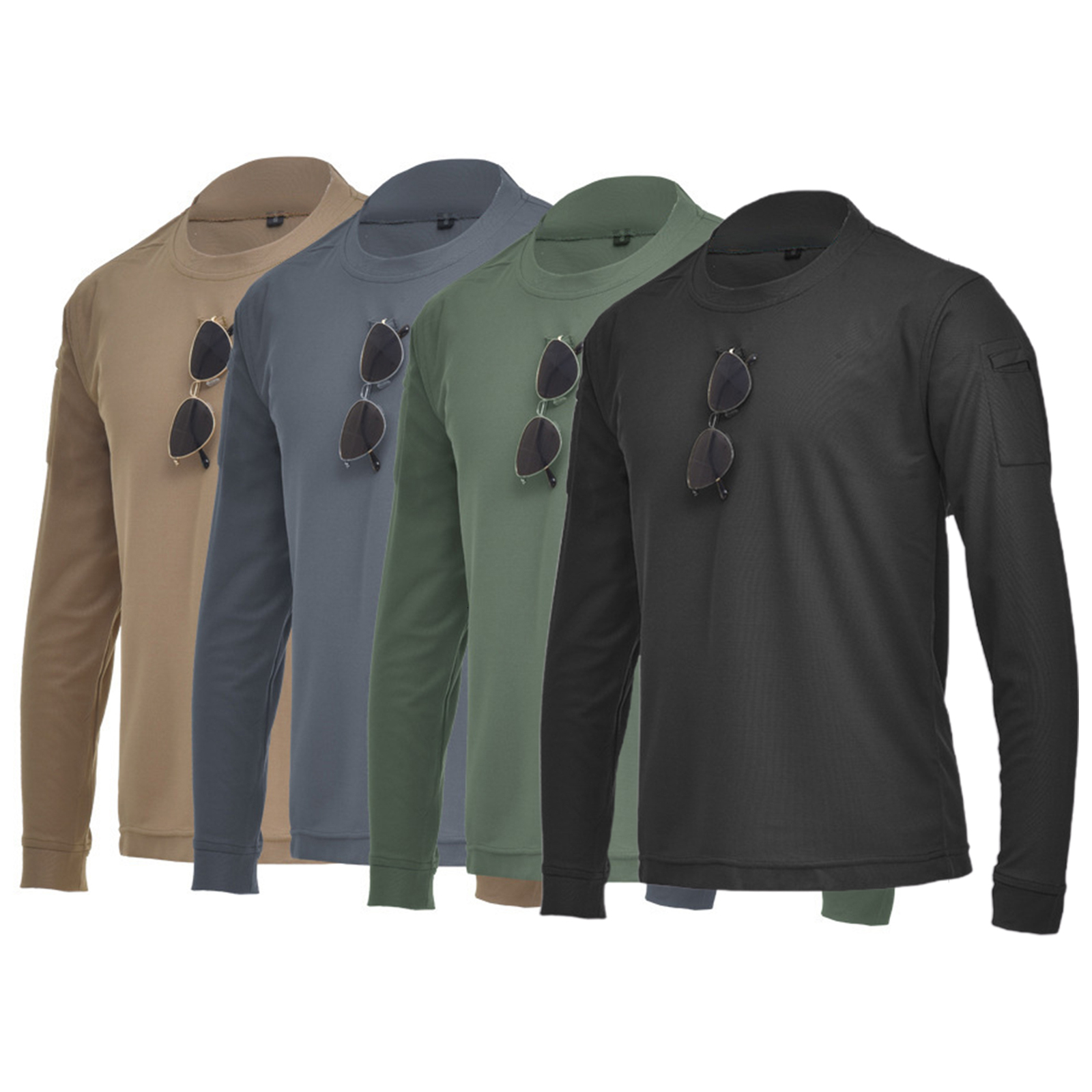 Men's TShirts Casual O Neck Sweat Loose Pullover Tshirt Shirts tshirt Fit Solid Color Warm Long Sleeve 230130