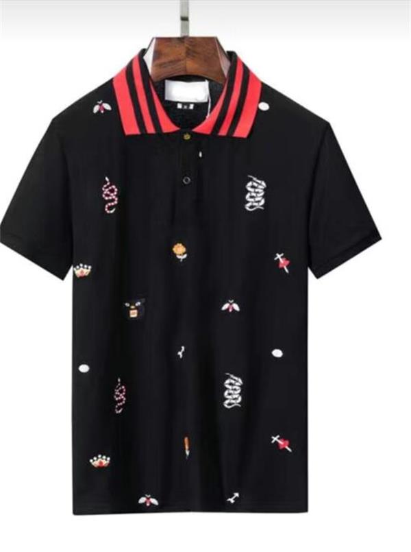 2023 new styles Plus 3XL Size Multi Embroidery Polo Shirts Man Fashion Design Ribbed Sleeves Split Hem Stretch Polos Top Male, White
2023 new styles Plus 3XL Size Multi Embroidery Polo Shirts Man Fashion Design Ribbed Sleeves Split Hem Stretch Polos Top Male, White