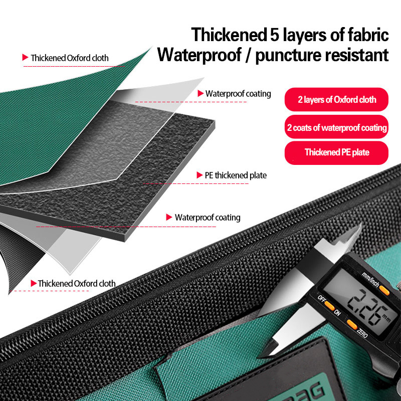 Tool Bag Multifunctional tool kit electrician strong and durable maintenance canvas woodworking bag portable thickening large storage bag 230130