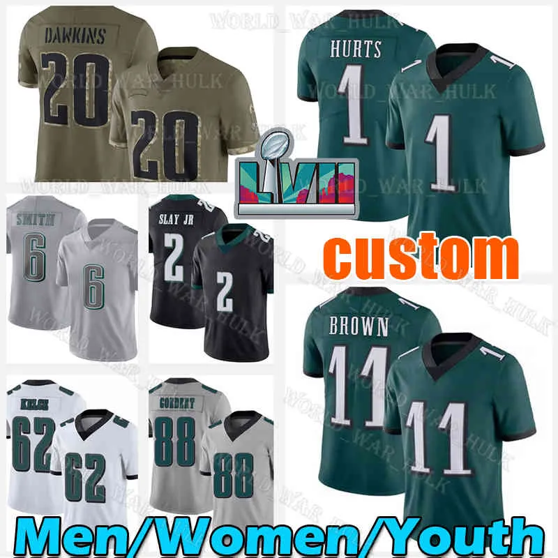 1 Jalen Hurts Jersey Philadelphia''Eagles''Men 6 DeVonta Smith 11 AJ Brown 62 Jason Kelce 2 Darius Slay Jr Goedert Davis Brandon Graham Miles Sanders Haason, Men (lao y)+patch2
1 Jalen Hurts Jersey Philadelphia''Eagles''Men 6 DeVonta Smith 11 AJ Brown 62 Jason Kelce 2 Darius Slay Jr Goedert Davis Brandon Graham Miles Sanders Haason, Men (lao y)+patch2