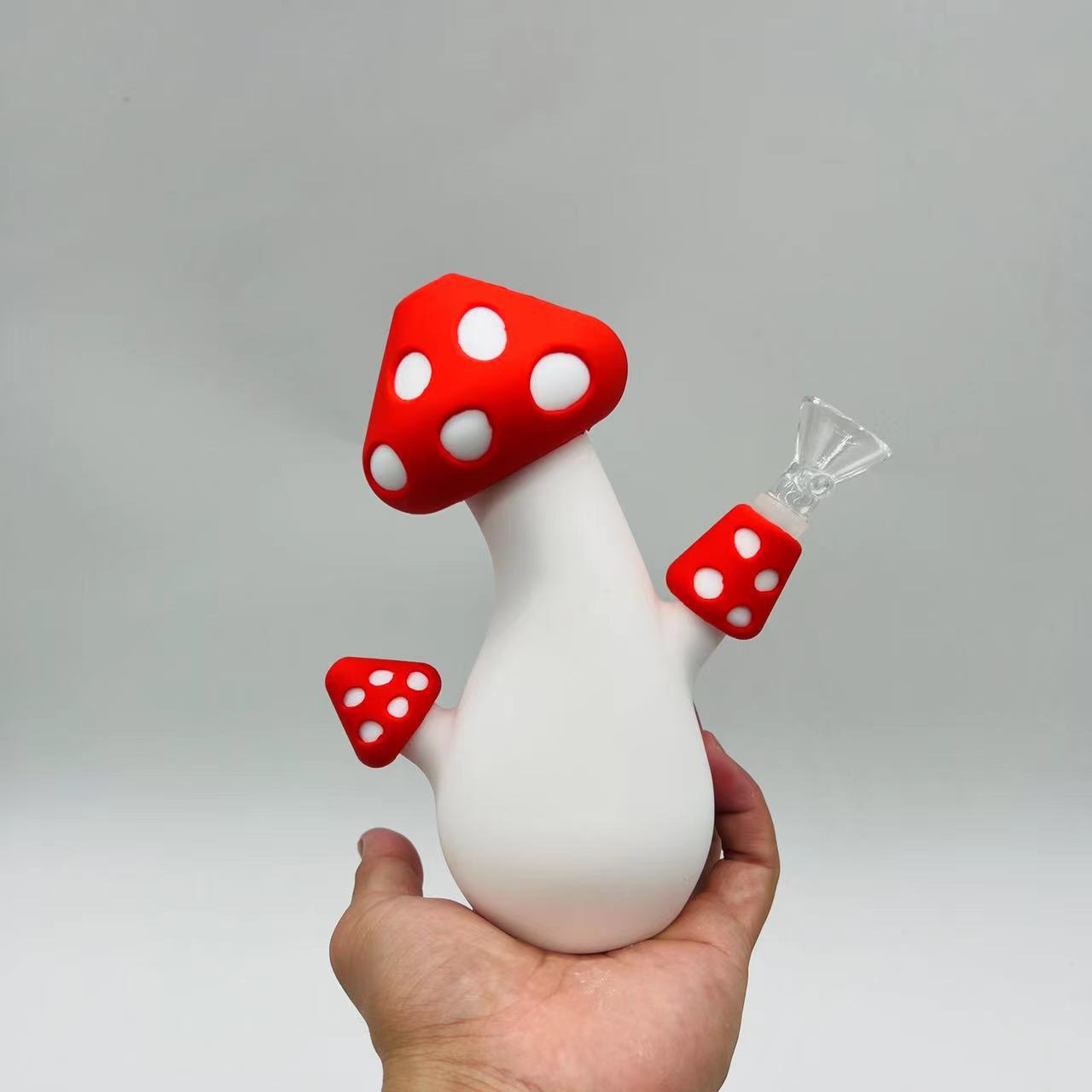 Hookahs New style mushroom silicone bong mini bong with glass bowl smoking pipes unbreakable dab rig
Hookahs New style mushroom silicone bong mini bong with glass bowl smoking pipes unbreakable dab rig