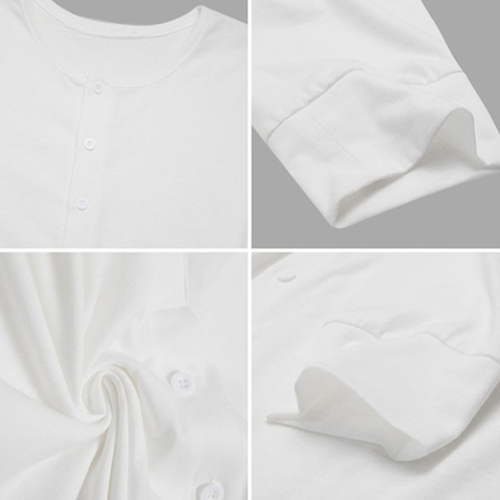 Men's Pants Jumpsuits Men Button Home Wear Solid Color Longsleeved Comfortable Rompers Tightfitting Casual Pajamas Sexy Lounge 230131