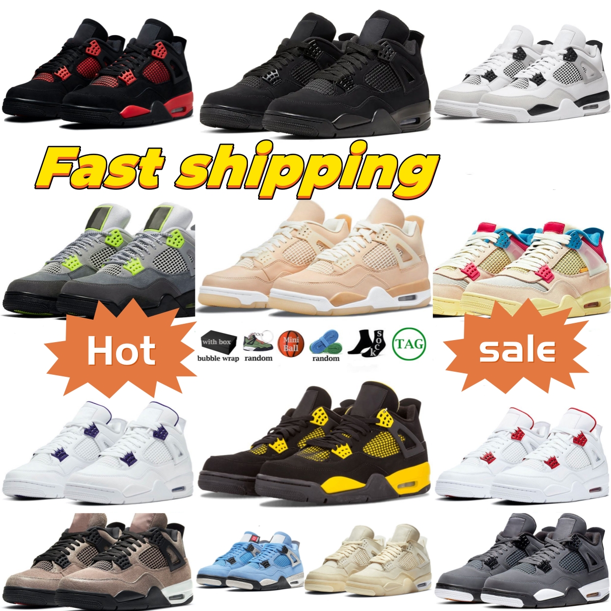 With Box 4 men basketball shoes women 4s Red Thunder Black Cat White Oreo Dark Marina Blue Mocha University Banned mens outdoor sports sneakers, 23
With Box 4 men basketball shoes women 4s Red Thunder Black Cat White Oreo Dark Marina Blue Mocha University Banned mens outdoor sports sneakers, 23