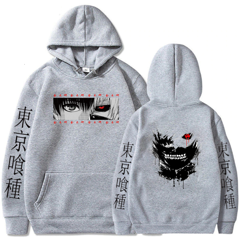 Men's Hoodies Sweatshirts Anime Hoodie Tokyo Ghoul Kenaki Men Women Casual Loose Print Pullover Harajuku Streetwear Clothing 230130 - view 6