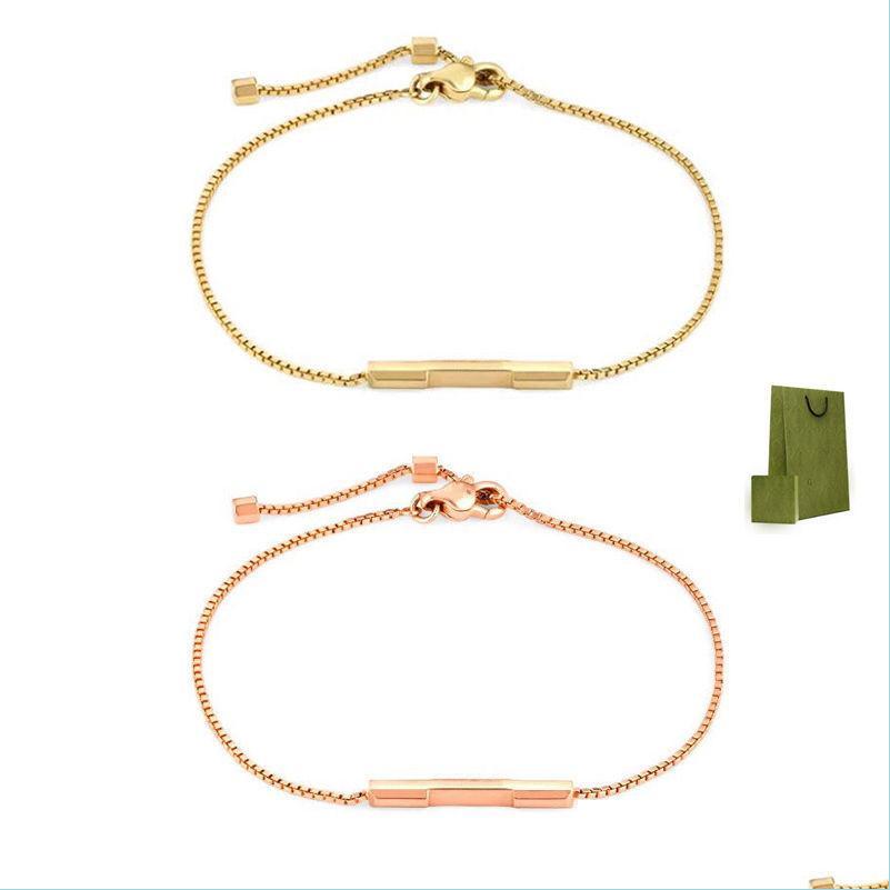 Bangle Luxury Designer Men And Women G Love Bracelets Jewelry Drop Delivery Dhewy