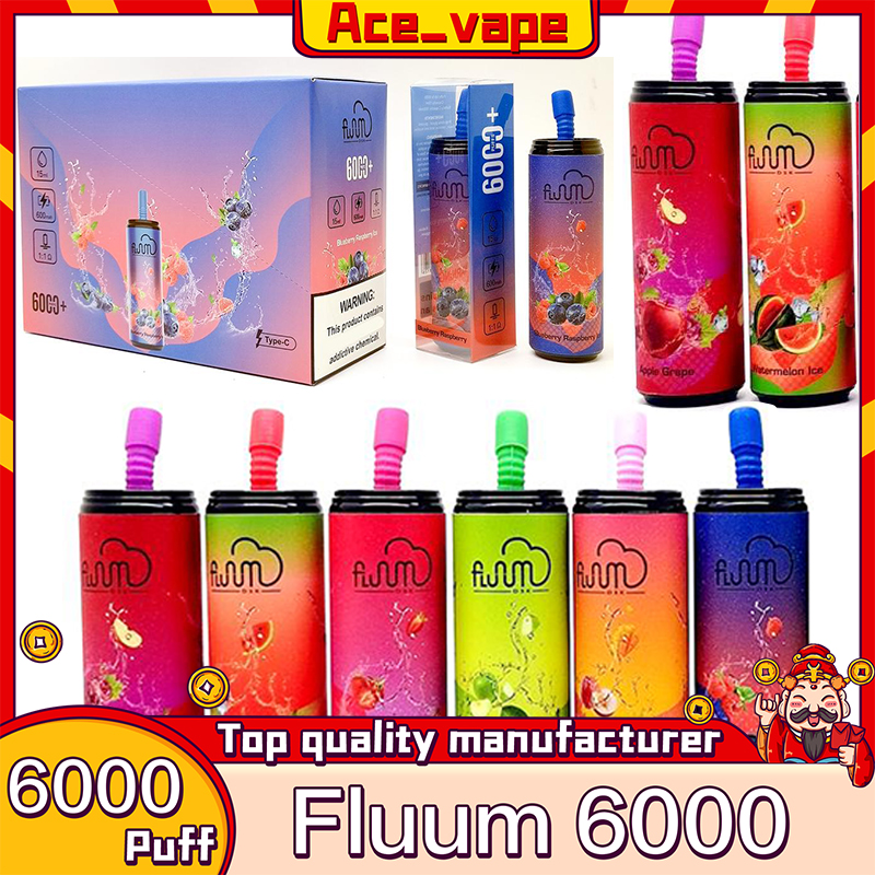 Original Fluum 6000puff Disposable Electronic Cigarette Strength 2% 3% 5% Vape E-Juice 15.0 Ml Battery 600mAh Disposalbe elf bar TE5000 SKWZD Mesh coil floom Rome
Original Fluum 6000puff Disposable Electronic Cigarette Strength 2% 3% 5% Vape E-Juice 15.0 Ml Battery 600mAh Disposalbe elf bar TE5000 SKWZD Mesh coil floom Rome