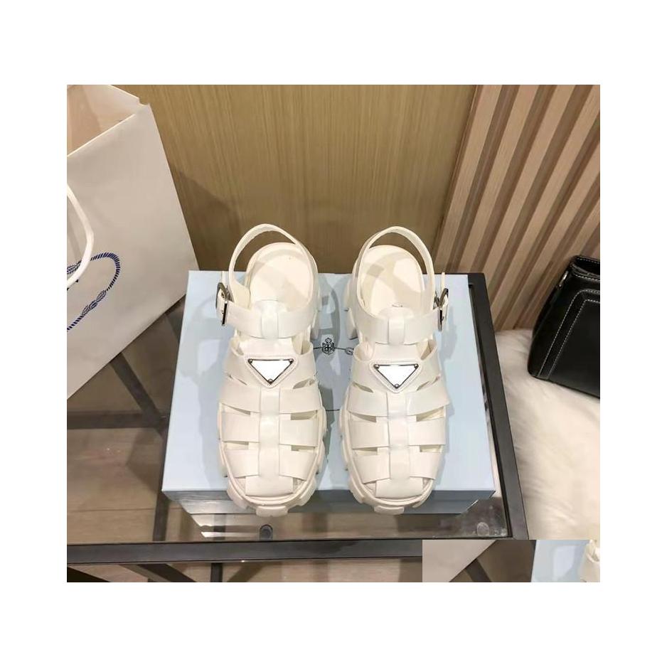 Sandals Huostar Designer Thick Sole P Black White Gear Hollow Woven Toe Buckle Size 3441 Casual Heightening Shoes Factory Drop Deliv Dhztf
Sandals Huostar Designer Thick Sole P Black White Gear Hollow Woven Toe Buckle Size 3441 Casual Heightening Shoes Factory Drop Deliv Dhztf