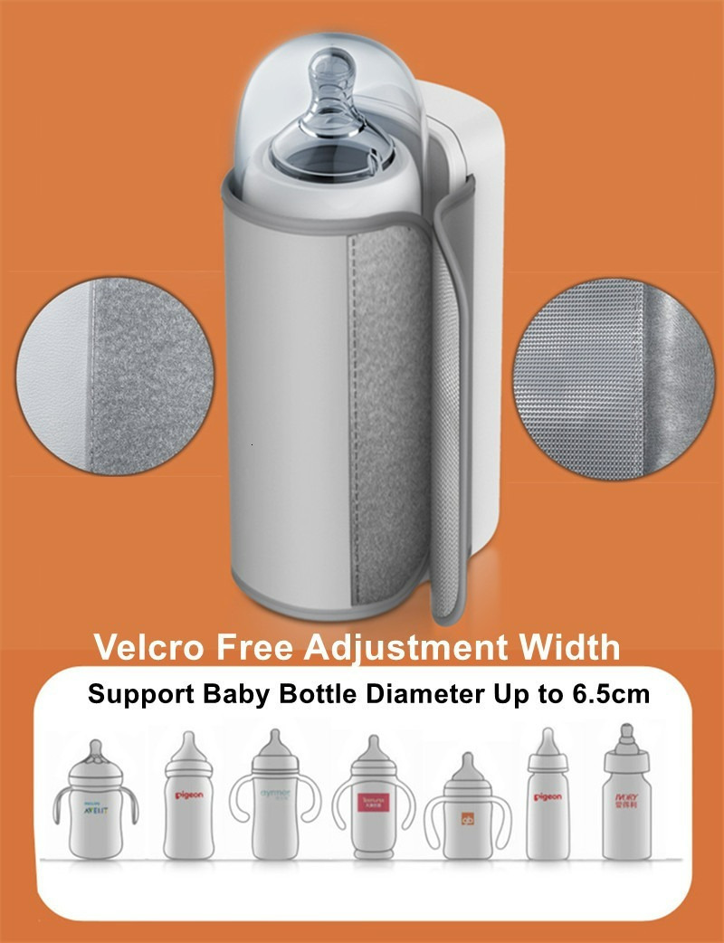 Bottle Warmers Sterilizers Rechargeable Baby Bottle Temperature Adjustment with Temperature Display Breast Warmer Sleeve Feeding Accessories 230130