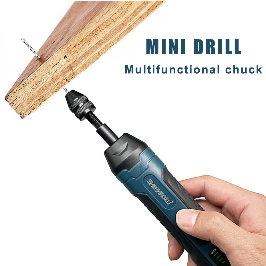 Electric Drill SHENHAOXU Cordless Electric Screwdriver Rechargeable 1300mah Battery Drill Mini Torque Adjustment Power Tools LED Light Repair 230130