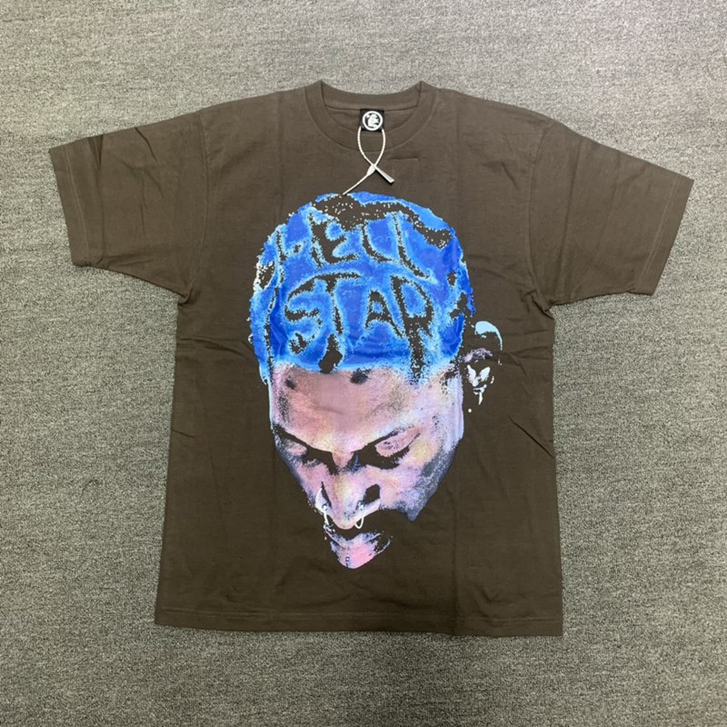Hellstar Rodman Tee portrait head flash diamond film trendy high street men and women short T-shirt Man Vintage T-shirts Summer Loose Tee Women Tomboy Outfits, Brown
Hellstar Rodman Tee portrait head flash diamond film trendy high street men and women short T-shirt Man Vintage T-shirts Summer Loose Tee Women Tomboy Outfits, Brown