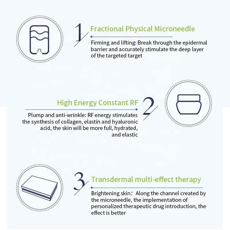 Fractional RF Golden Microneedling Machine for acne scars removal, microneedle fractional rf skin tightening