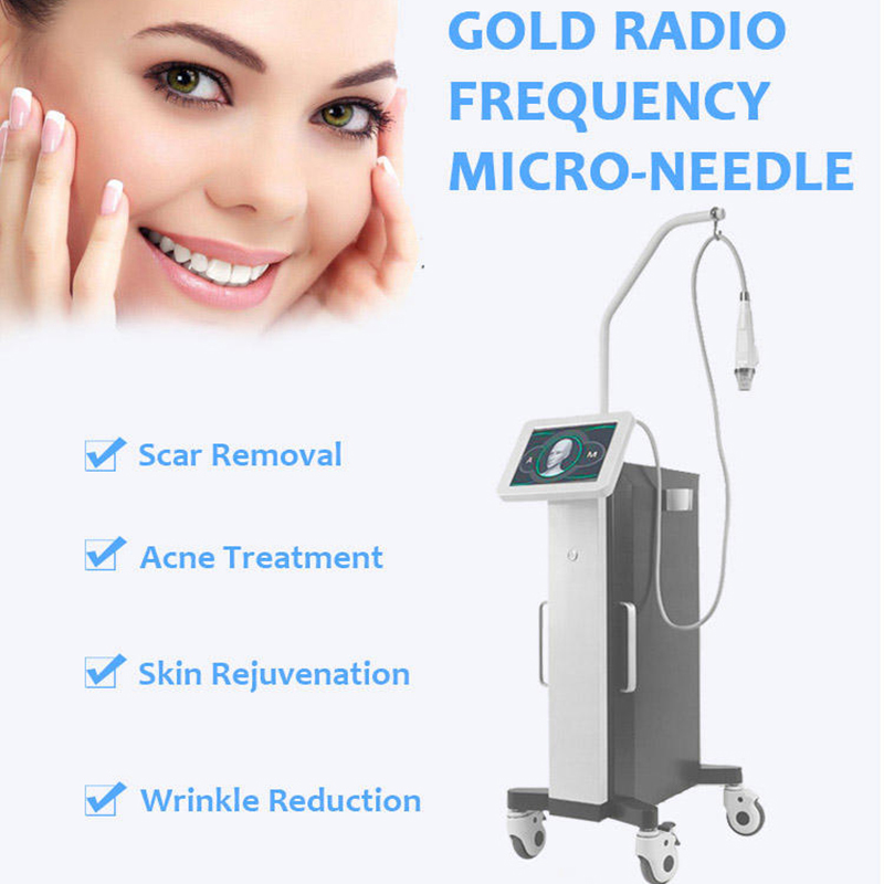 Golden RF Microneedle Microneedling Machine Radio Frequency Micro Needle anti-acne skin care tools Stretch Mark Acne Removal Facial Beauty Equipment