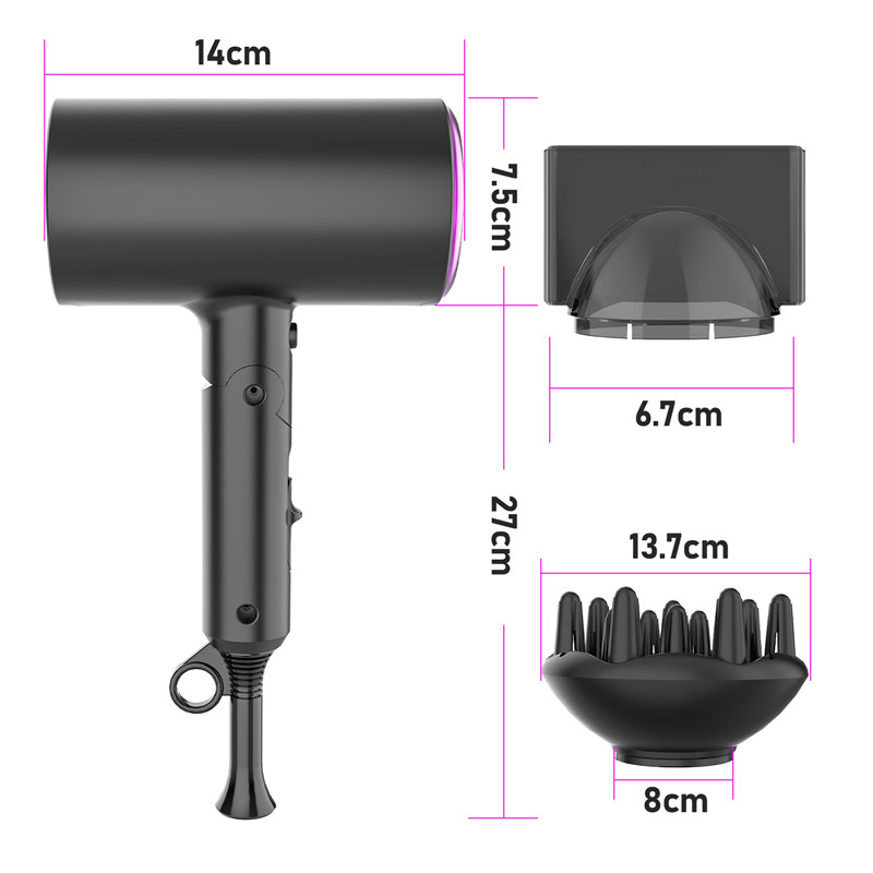Hairdryer Japanese Standard American Standard Hair Dryer Negative Ion Folding Portable High Power Household Hair Dryer Electric Hair Dryer
Hairdryer Japanese Standard American Standard Hair Dryer Negative Ion Folding Portable High Power Household Hair Dryer Electric Hair Dryer