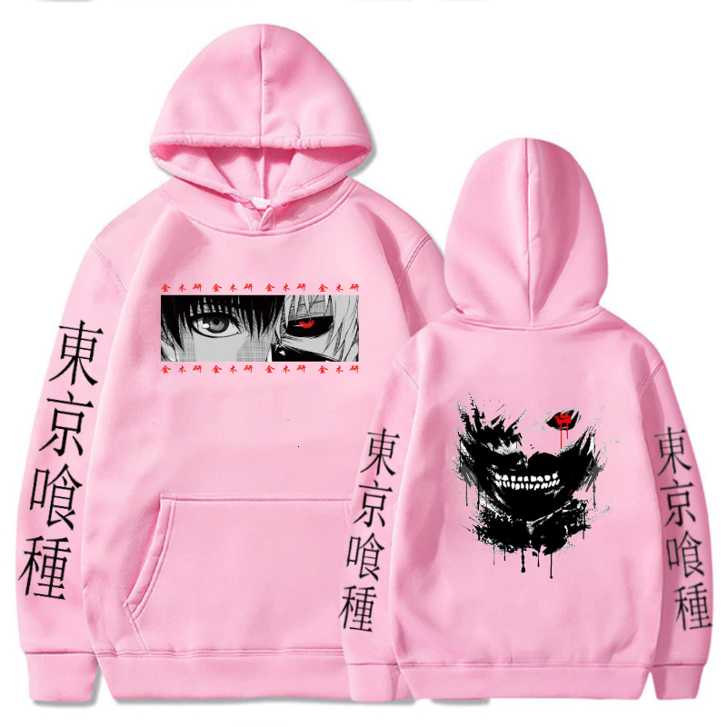 Men's Hoodies Sweatshirts Anime Hoodie Tokyo Ghoul Kenaki Men Women Casual Loose Print Pullover Harajuku Streetwear Clothing 230130 - view 4