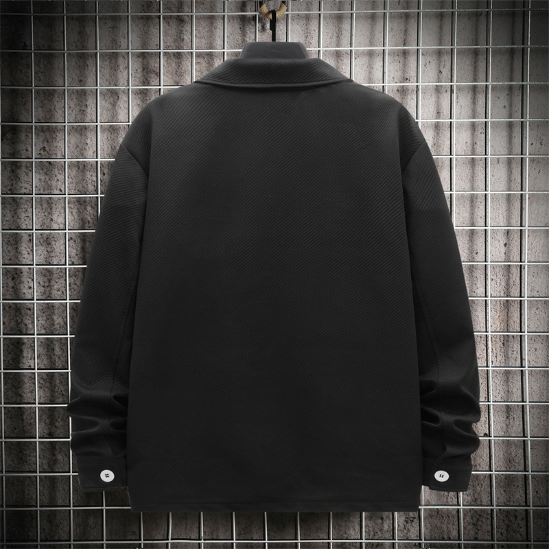 Men's Jackets Men 1pc Letter Graphic Single Breasted Coat 230130