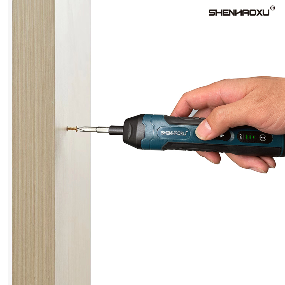Electric Drill SHENHAOXU Cordless Electric Screwdriver Rechargeable 1300mah Battery Drill Mini Torque Adjustment Power Tools LED Light Repair 230130
