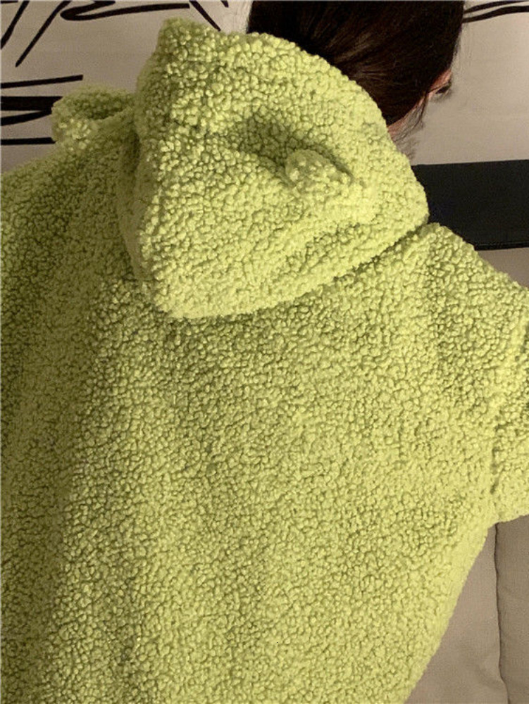 Women's Jackets Deeptown Sweet Kawaii Bear Zip Up Hoodies Women Japanese Harajuku Cute Ear School Student Hooded Sweatshirt Autumn 230131