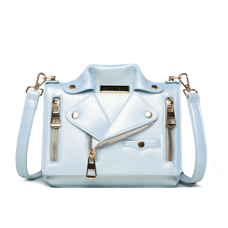 Evening Bags European n Highquality Leather Motorcycle Clothing Shoulder Rivet Zipper Jacket Messenger Women Handbag 230131 4