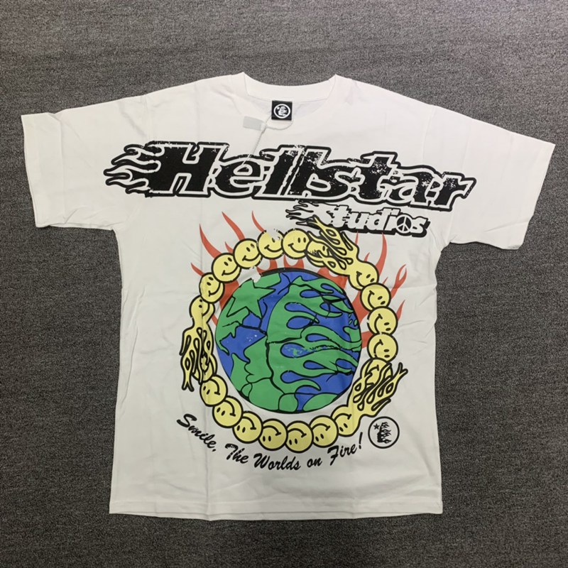 T-Shirts Hellstar Studios Earth Print Trendy Hip-Hop Short Sleeves Man Women T Shirts Unisex Cotton Tops Men Vintage T-shirts Summer Loose Tee Rock Outfits, White
T-Shirts Hellstar Studios Earth Print Trendy Hip-Hop Short Sleeves Man Women T Shirts Unisex Cotton Tops Men Vintage T-shirts Summer Loose Tee Rock Outfits, White