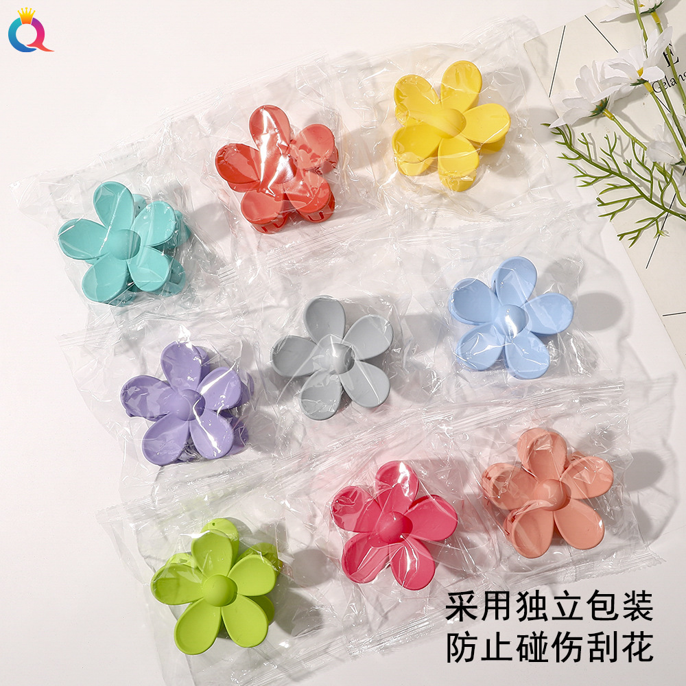 New Korea Flower Shape Ribbon Claw Clip Hair Women Girls Hairpins Crab Claws Clisp Ponytail Barrette Fashion Headwear Hair Accessories 1525