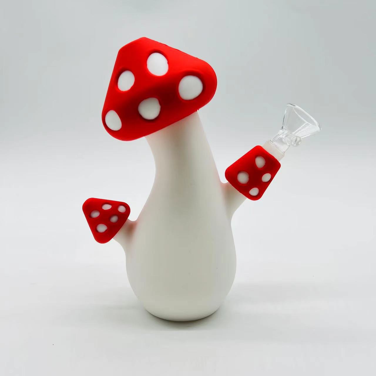 Hookahs New style mushroom silicone bong mini bong with glass bowl smoking pipes unbreakable dab rig
Hookahs New style mushroom silicone bong mini bong with glass bowl smoking pipes unbreakable dab rig