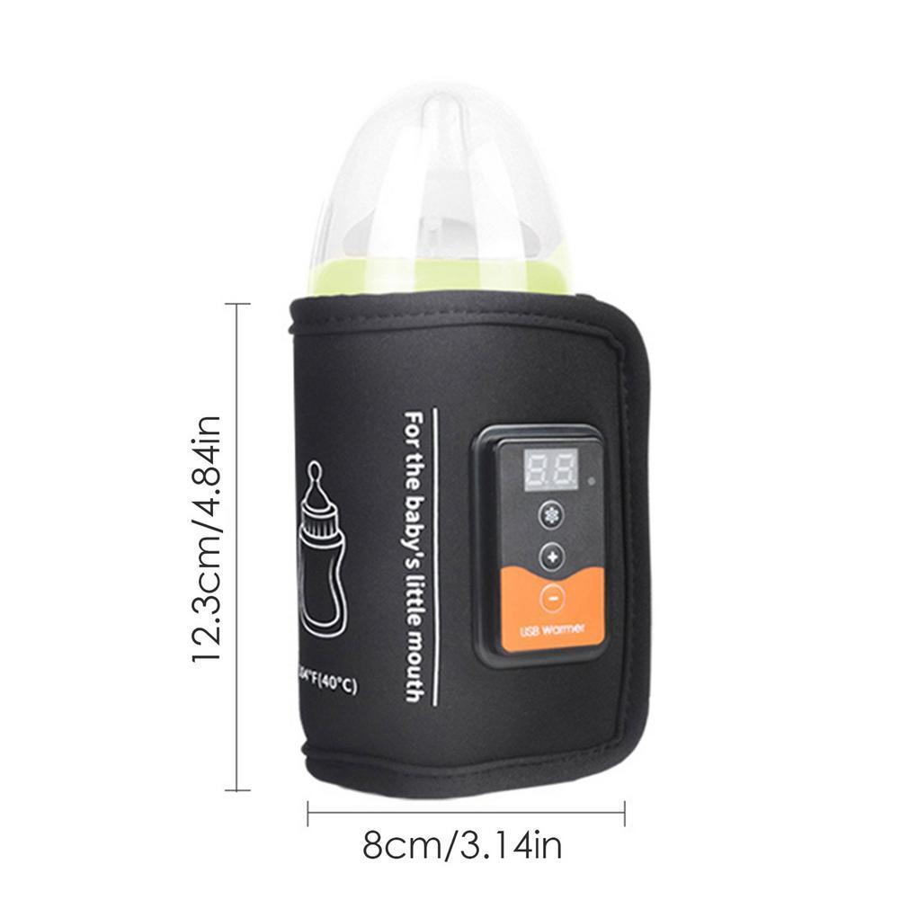 Bottle Warmers Sterilizers# Smart USB Baby Bottle Warmer Bag Milk Water Nursing Bottle Heater LCD Display Travel Portable Bottle Heater Milk Heating K