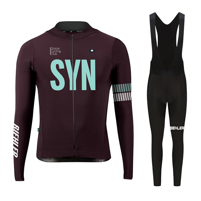 Cycling Jersey Sets BIEHLER Long sleeve clothing SYN Spring Autumn set Bike Clothing MTB maillot Ropa Ciclismo 221201