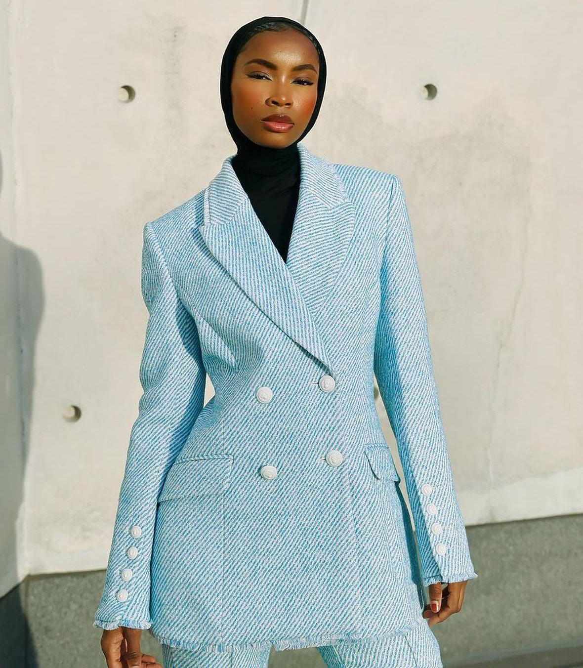 New Women's Suit Blue Business Office Suits 2 Pieces Peaked Lapel Formal Women Uniform Custom Made Party Prom