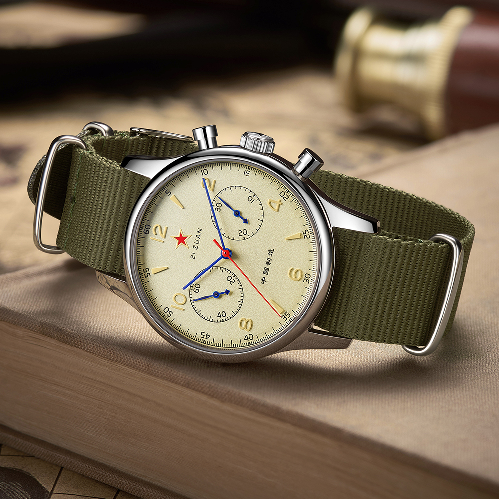 Wristwatches 40mm China Aviation Chronograph Seagull Movement 1963 Mechanical Watch For Men 40mm ST1901 Sapphire 38mm Mens Watch Pilot 230731