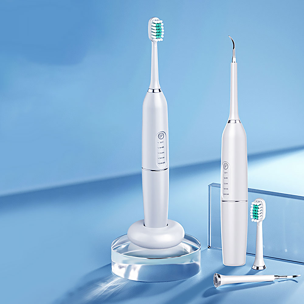 ultrasonic waterproof dental scaler for teeth tartar stain tooth calculus remover electric dental cleaner with 800mah battery electric sonic teeth ora
