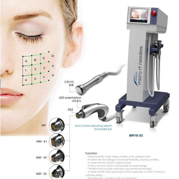 Fractional Micro Needling RF Diathermy dermalift rf long-term skin tightening machine