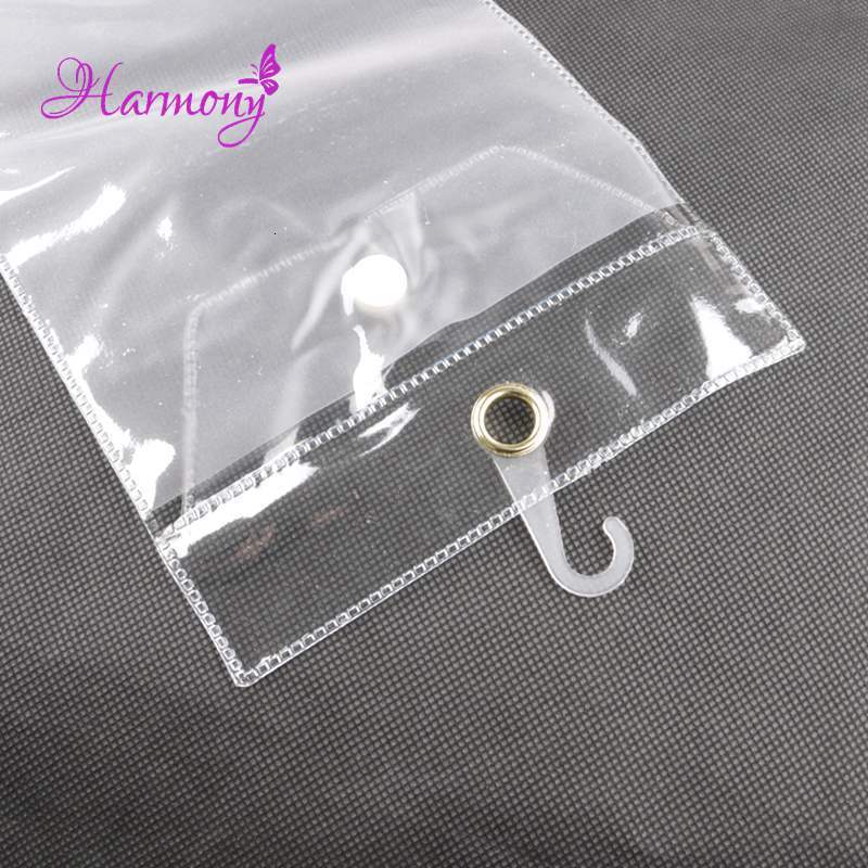 Wig Stand 40pcslot 12inch-26inch plastic pvc bags for packing hair extension transparent packaging bags 230731