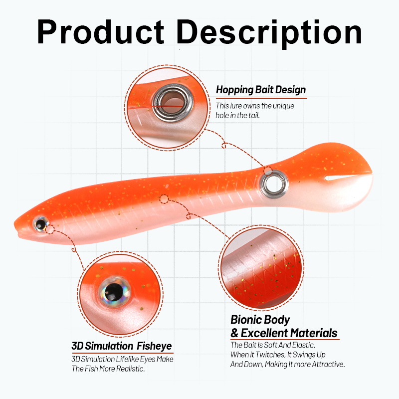 Baits Lures 6g 10cm 1pcs Loach Bass Pike Trout Soft Fishing Bait Bouncing Lure Simulation Bionic Silicone Tail Wobbler 230801