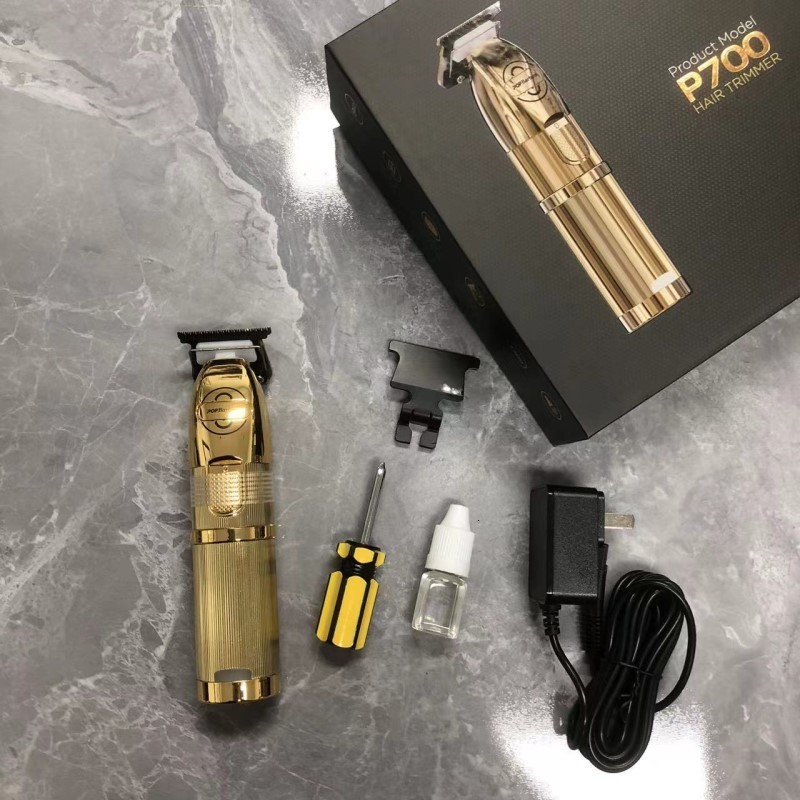 Hair Trimmer Professional Haircut Pop Barbers P700 Oil Head Electric Hair Clippers Golden Carving Scissors Electric Shaver Hair Trimmer 230731