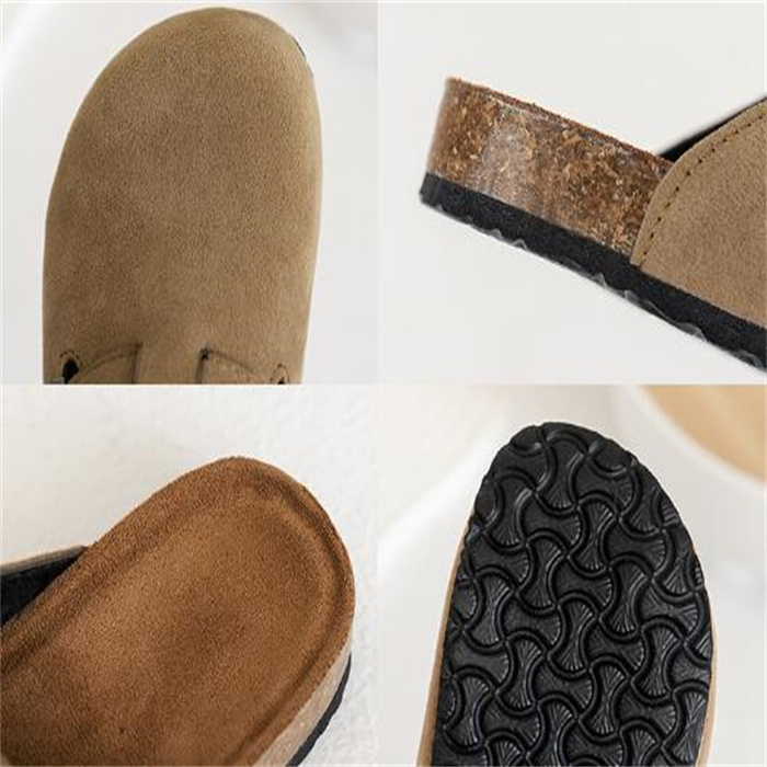 Designer Cork Flat Slippers Fashion Leather kids Slipper Favourite Beach Sandals Boys Girls Youth Children Casual Shoes Clogs Bag Head Non-slip Slides