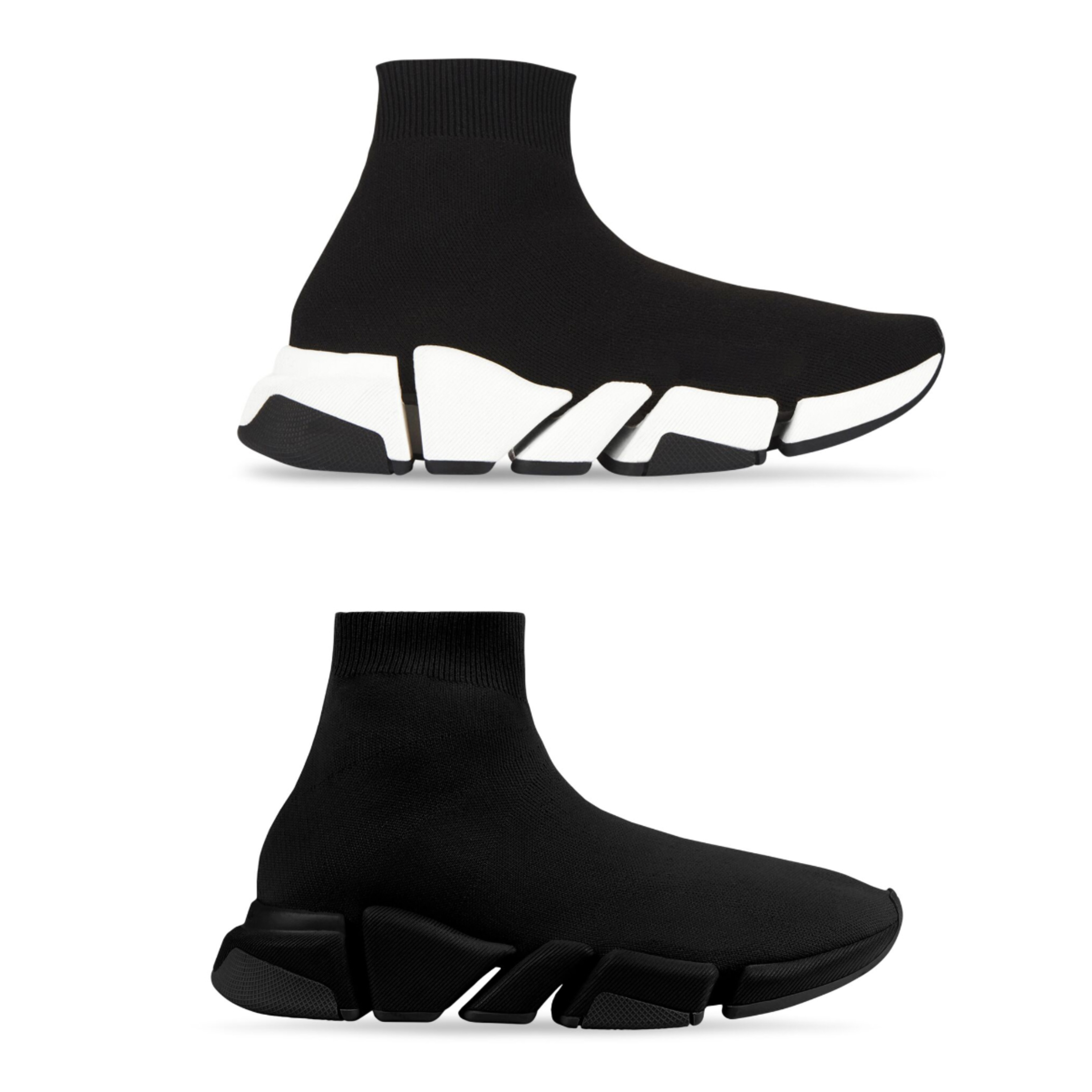 2023 Designer Sock Shoes Men Women Graffiti White Black Red Beige Pink Clear Sole Lace-up Neon Yellow Mens Womens Socks Speed Runner Trainers Flat Platform