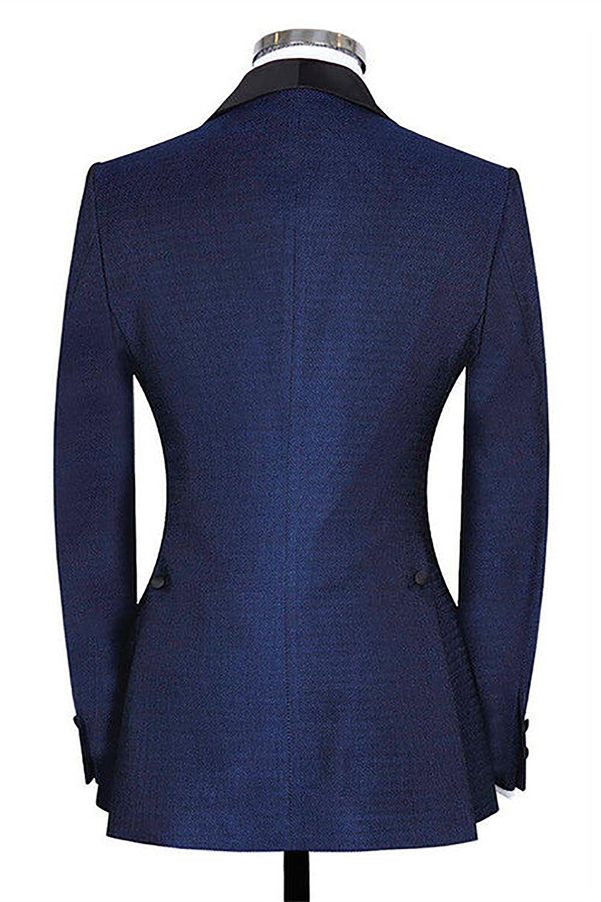 Denim Fabric 3 Pieces Wedding Tuxedos Men Suits Handsome Shawl Lapel One Button Customize Coat Vest Pants Fashion Formal Prom Party Tailored