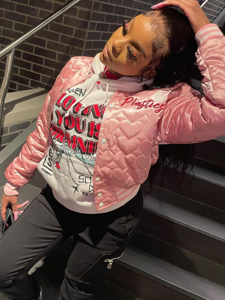 Women s Jackets Fashion Varsity Jacket Women Autumn Winter 2023 Casual Letter Embroidery Quilted Coat Cotton Padded Streetwear Parkas Red 230801