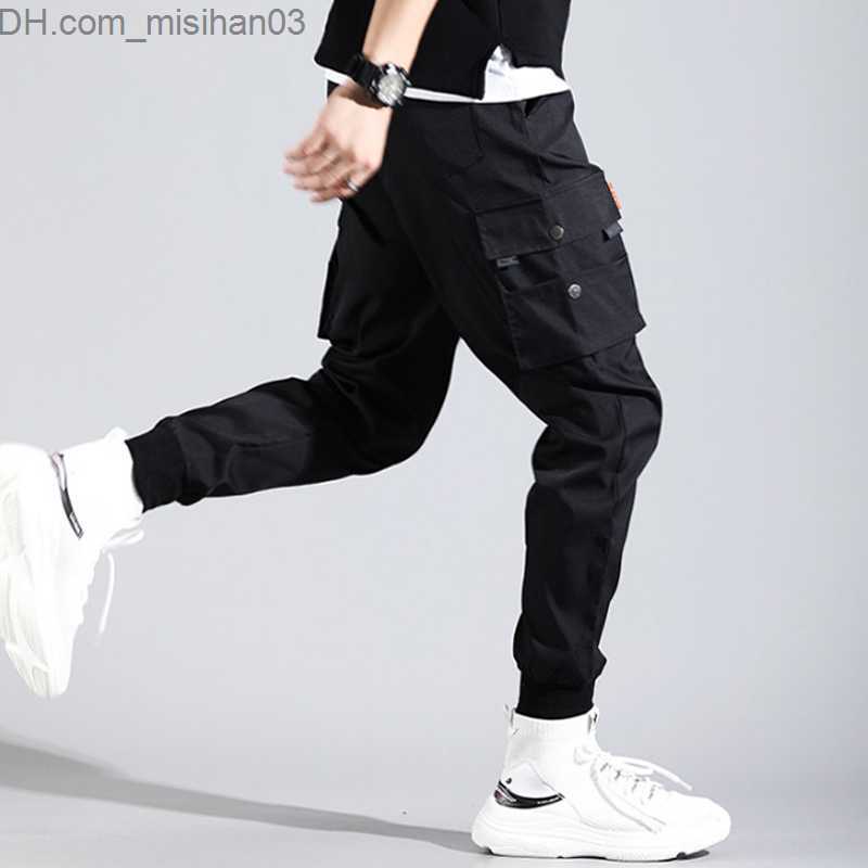 Men's Pants Harajuku thin ankle length cargo Trousers Sportswear boys jogger summer men's harem pants tie foot cover fahion men's cloth