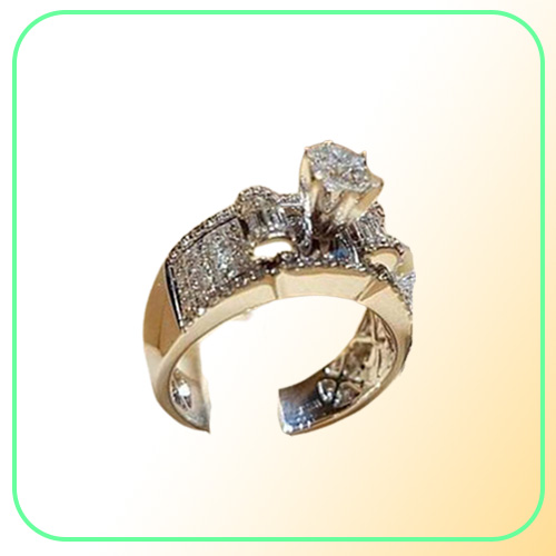 Wedding Ring Sets Engagement Ring Designer Rings Knuckle diamond rings Fashion Jewelry Gift 6523