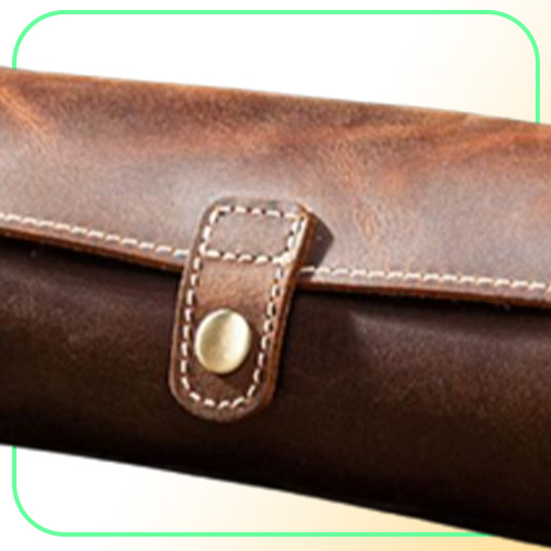 Watch Boxes Cases 3pcs Portable Roll Travel Case Chic Vine Leather Display Box