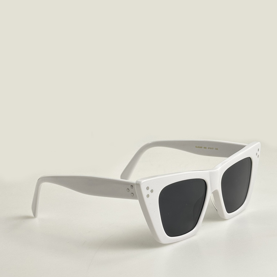 White Grey Cat Eye Sunglasses for Women 40187 Glasses Summer Shades Sunnies UV protection Eyewear with Box