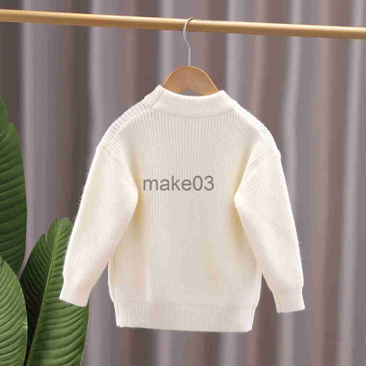 Cardigan 2023 Ins New Winter Pullover Sweaters Girls Knit Overall Sweaters Children Winter Girls Sweater J230801