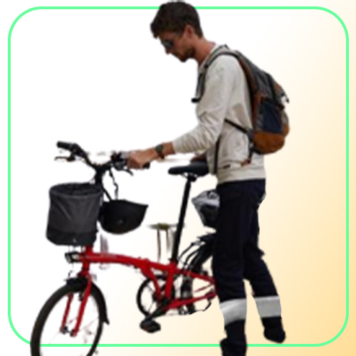 Folding Bike Basket Whole Storable Gray Convenient Storage Solution for Bicycles