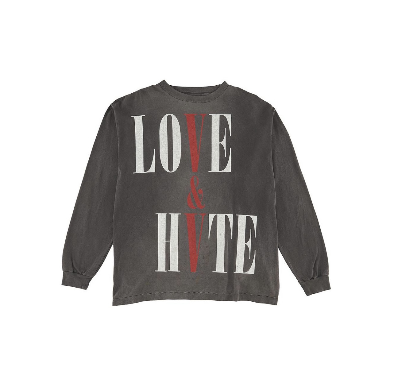 Streetwear Vintage Letter Printed Pattern Casual Loose Cotton Clothing Long Sleeve Tee Tops T Shirt