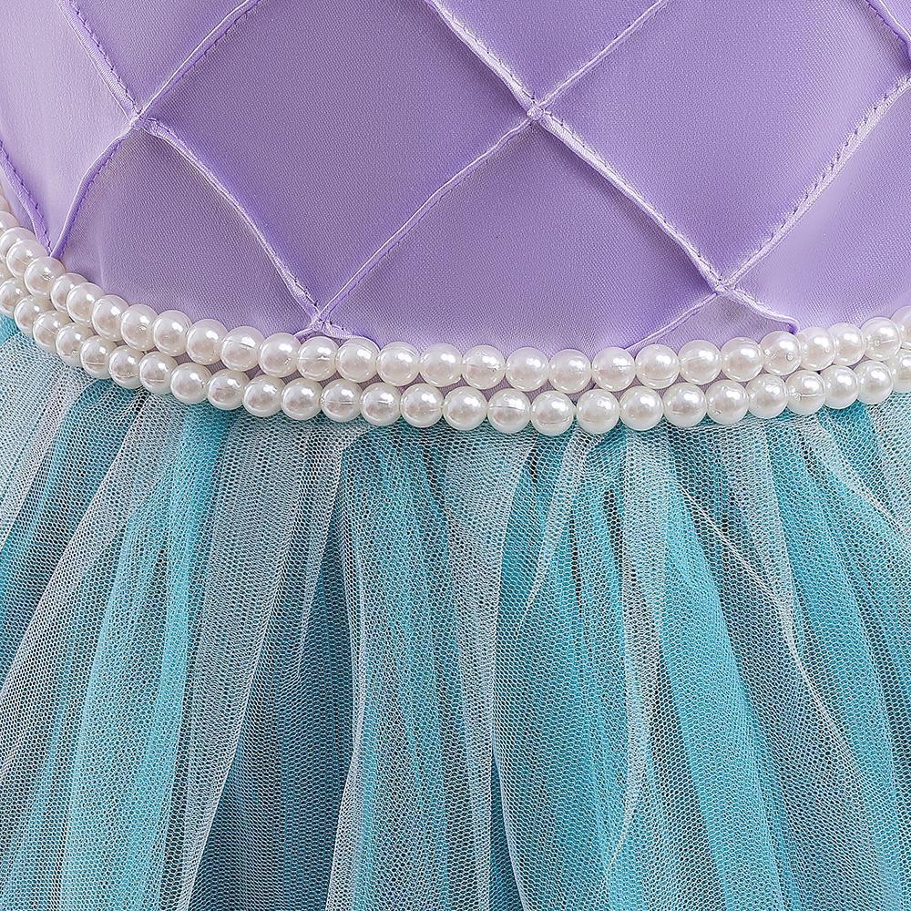 Girl's Dresses Little Mermaid Dress Cosplay Princess Halloween Costume Kid Dress For Girl Child Carnival Birthday Party Clothes Summer Vestidos 2
