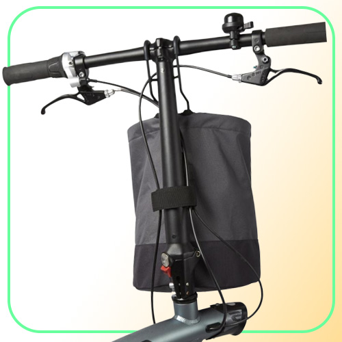 Folding Bike Basket Whole Storable Gray Convenient Storage Solution for Bicycles