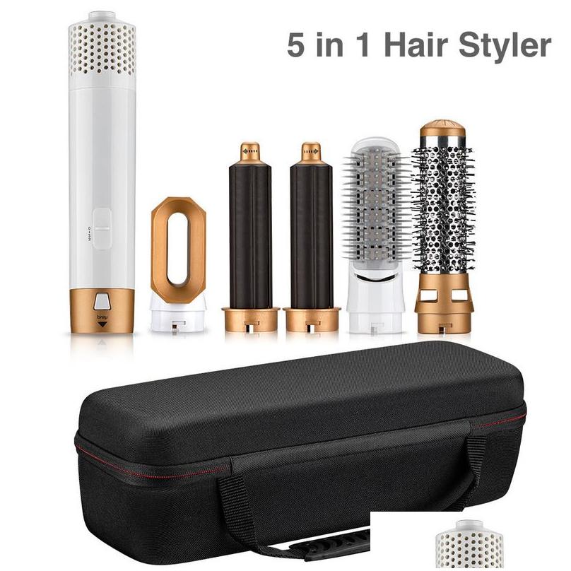 Curg Irons Hair Dryer Curler 5 In 1 Electric Iron S Rollers With And Straightening Brush 220624 Drop Delivery Products Care Styg Dhc7l