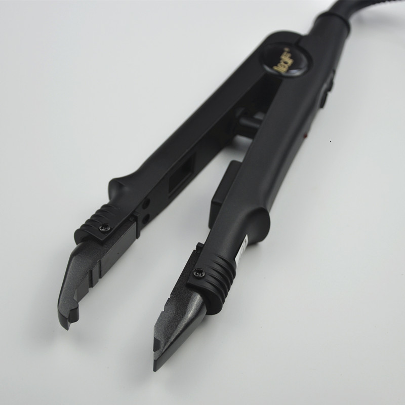 Connectors BlackPink Hair Extension Iron Keratin Bonding Tools Fusion Heat Connector Machine Temperature Fusion Heat Connector EU Plug 230731